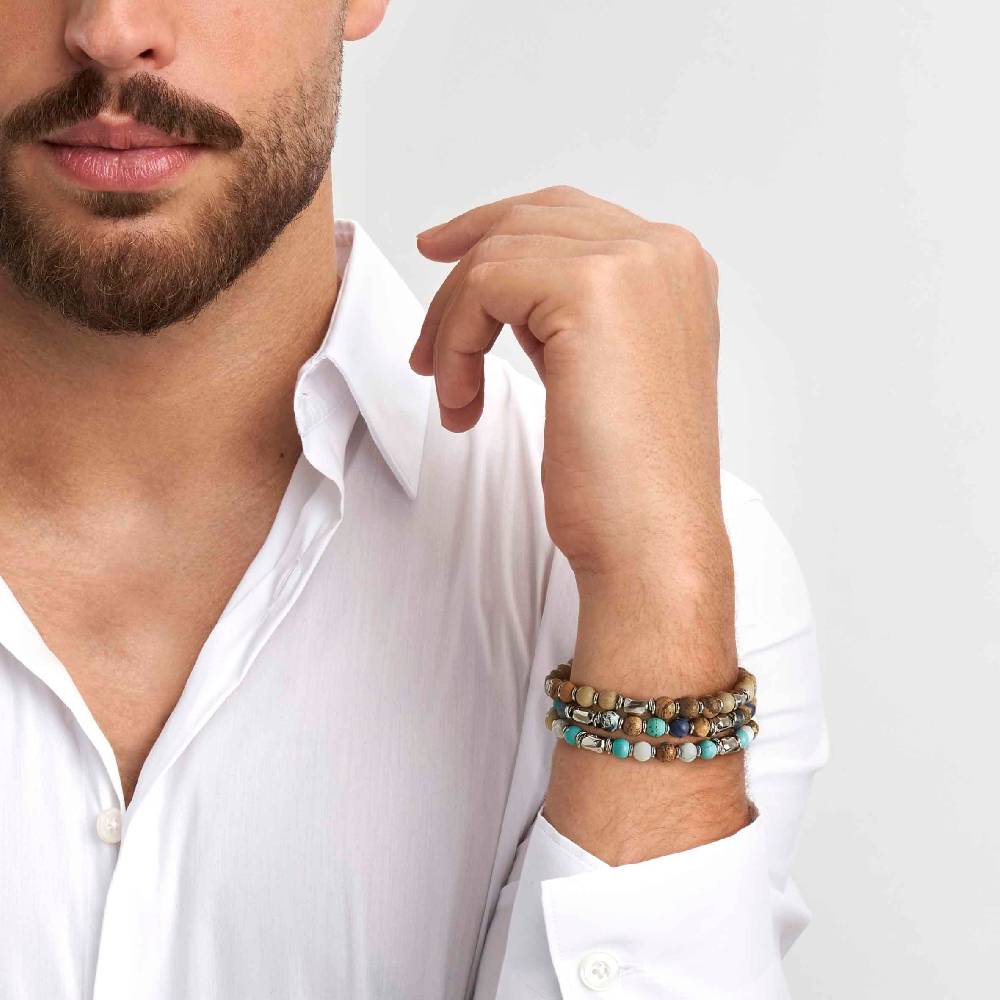 Nomination Bracciale Instinctstyle stones Edition mix pietre azzurro bianco Pezzi Unici
