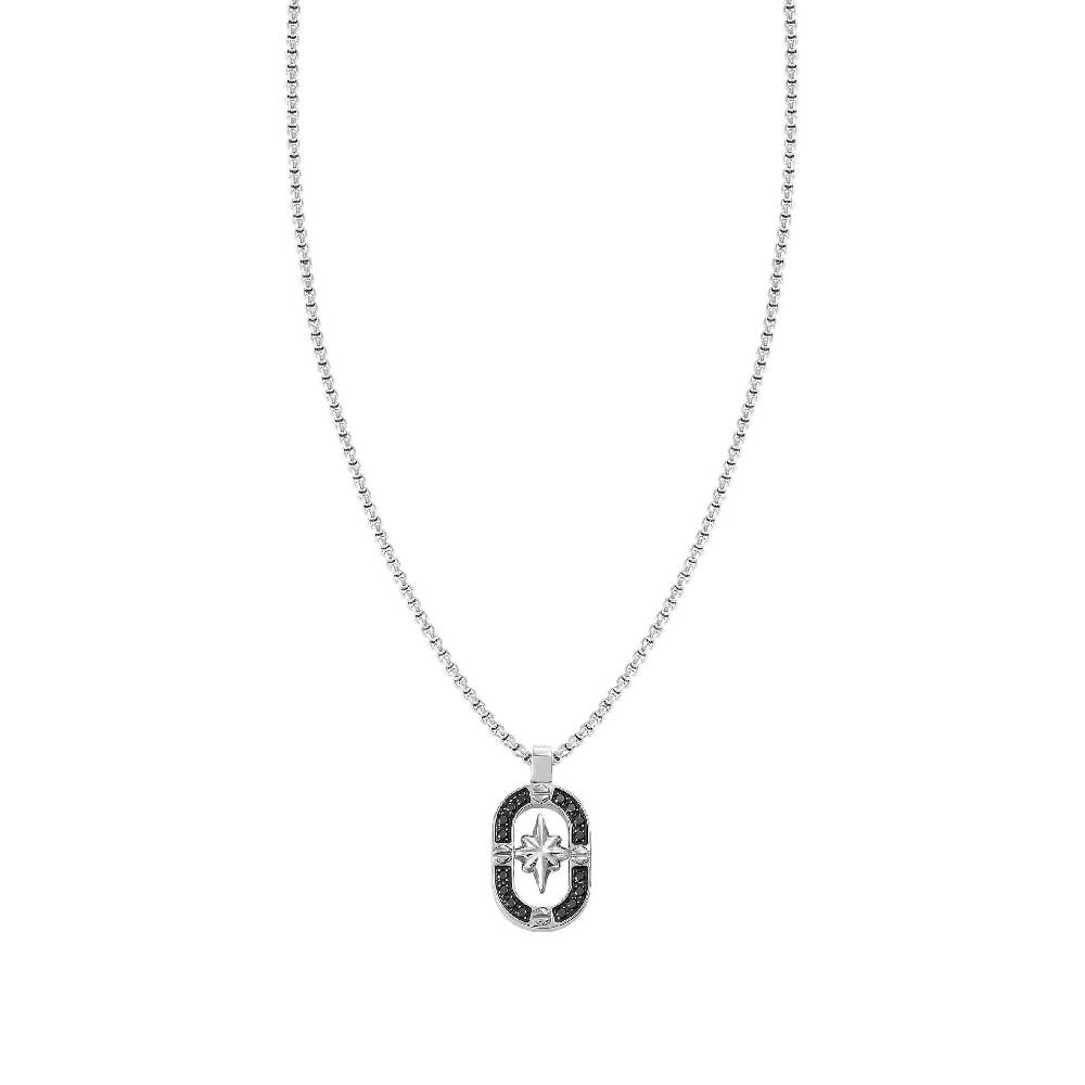 Nomination Collana ManVision Rosa dei venti con Zirconi neri Vendite Flash