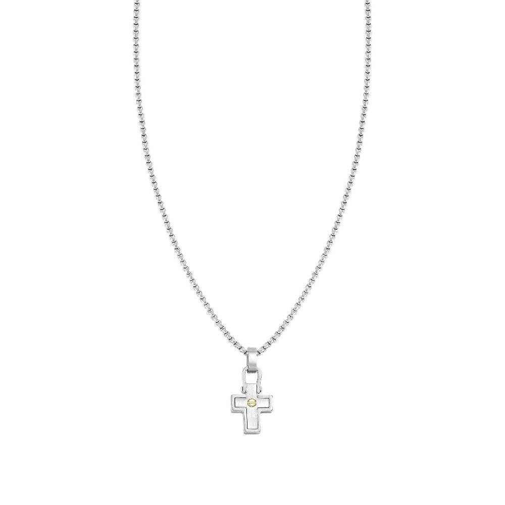 Nomination Collana ManVision con pendente croce e vite In Linea