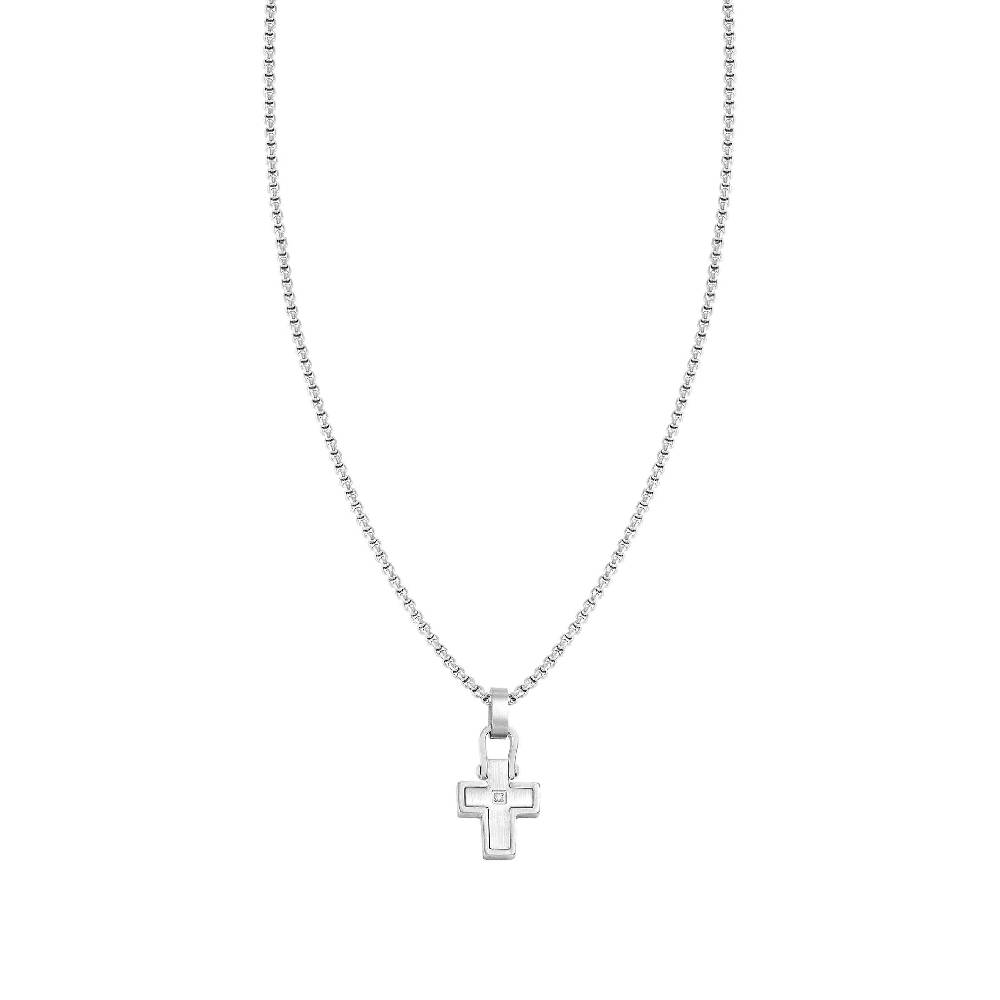 Nomination Collana ManVision con pendente Croce e Zircone Negozi Online