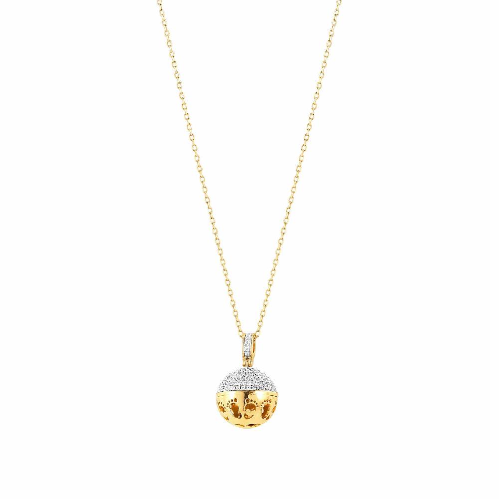Nomination Collana New Born piedini oro giallo Soddisfazione Garantita