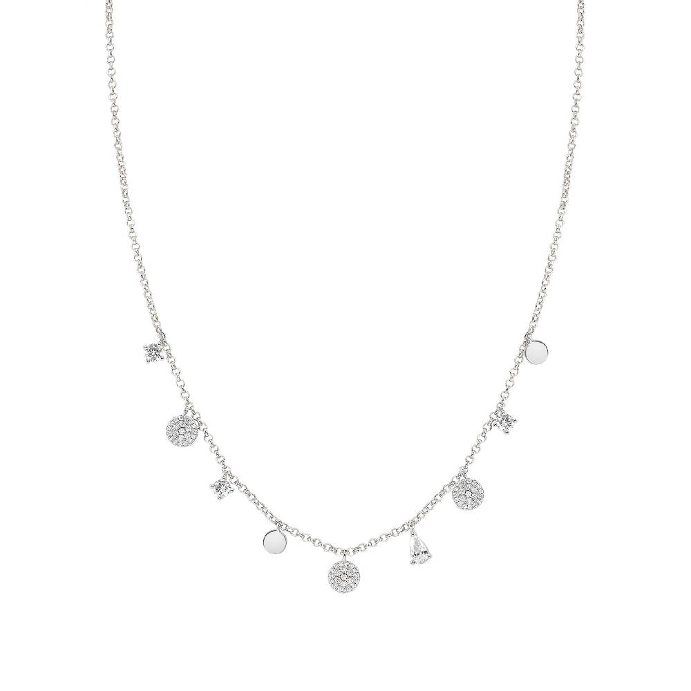 Nomination Collana Lucentissima Mix Pendenti Tondi e Cubic Zirconia Convenienza