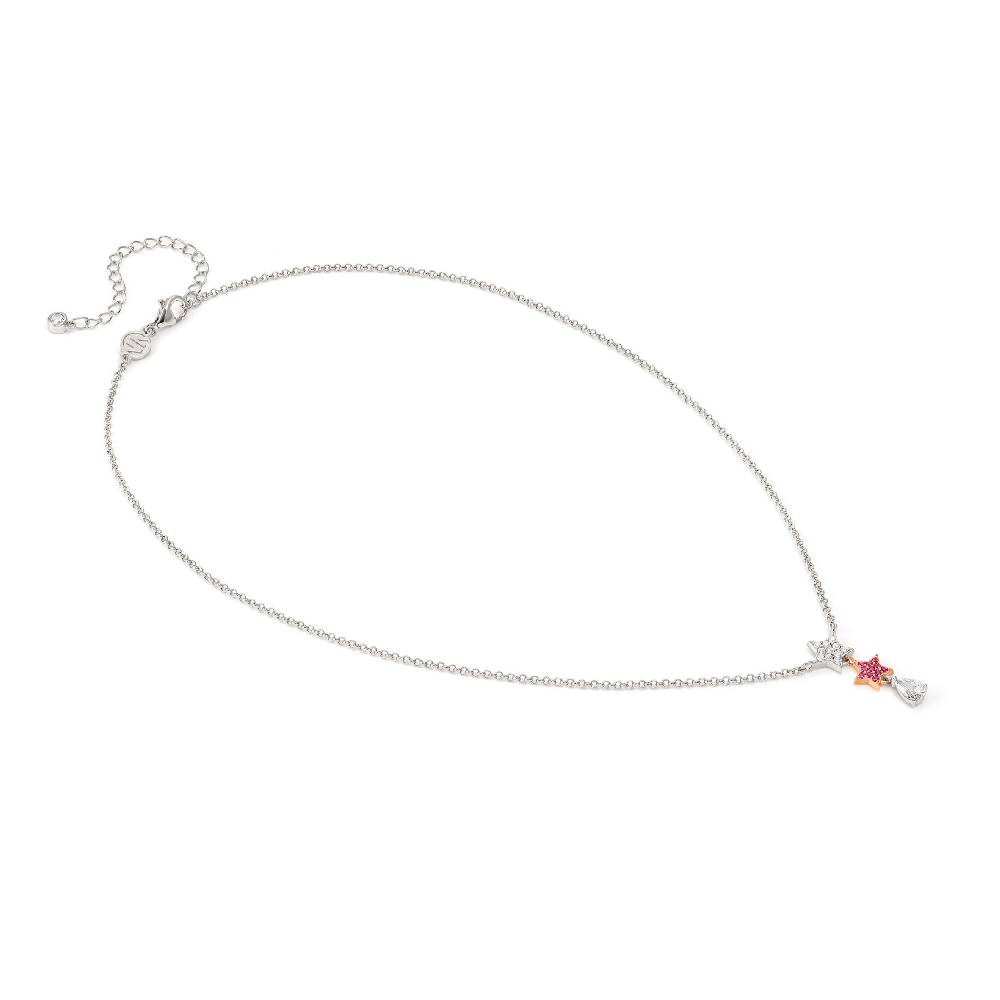 Nomination Collana Lucentissima Stelle e Cubic Zirconia a goccia In Saldo