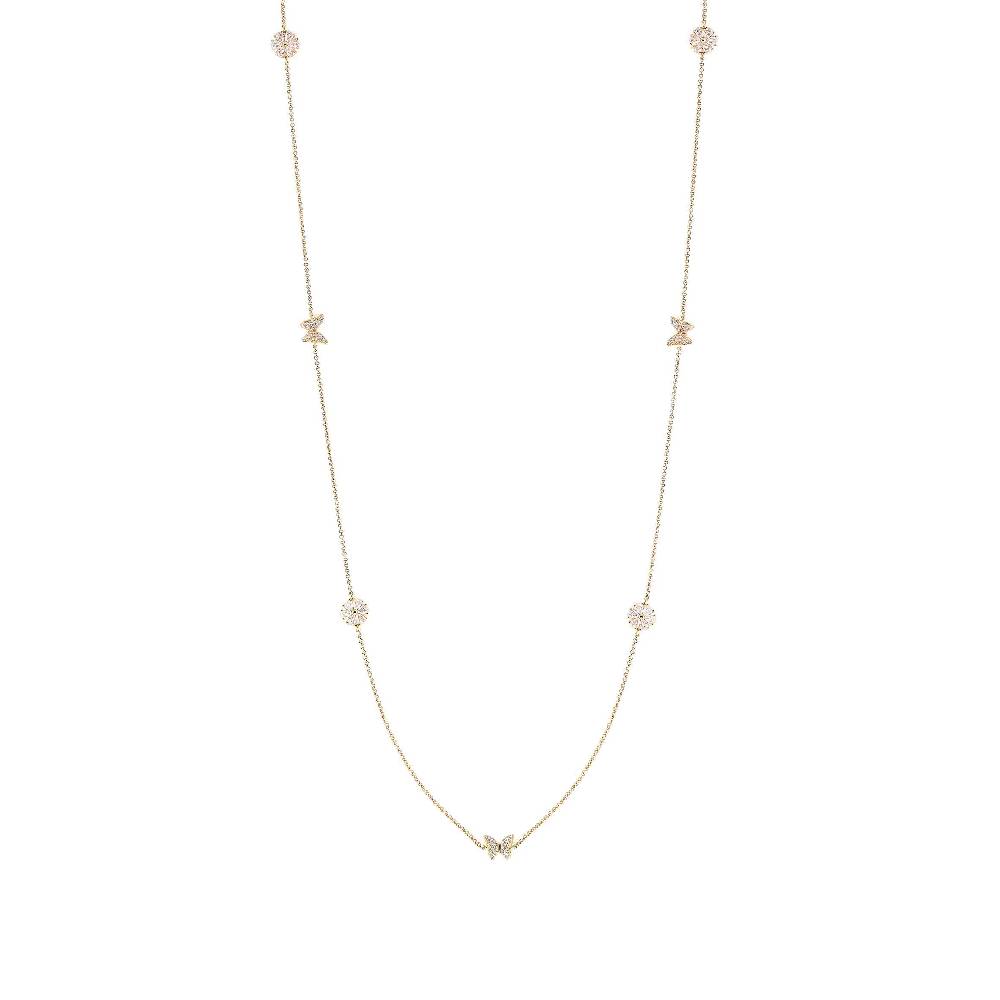 Nomination Collana Lunga Sweetrock Nature in Argento Italia