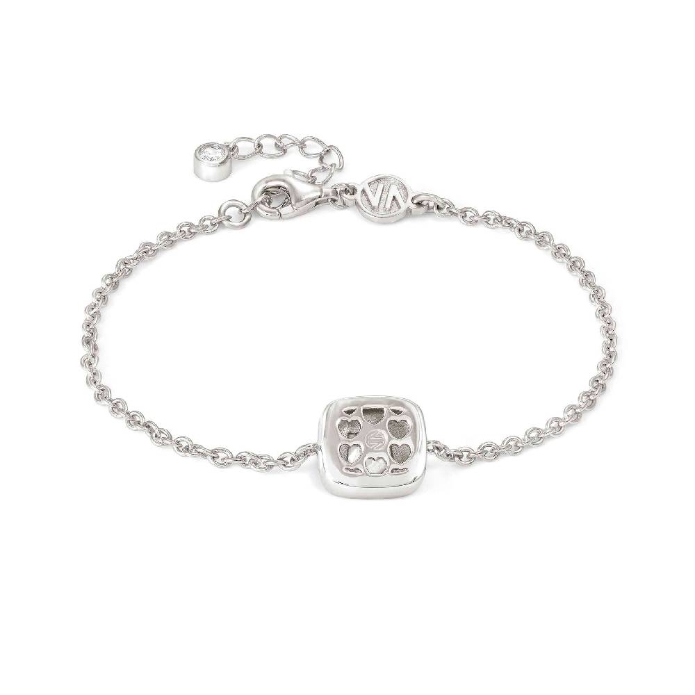 Nomination Bracciale Domina con Simbolo quadrato e Zirconi Spedizione Gratuita