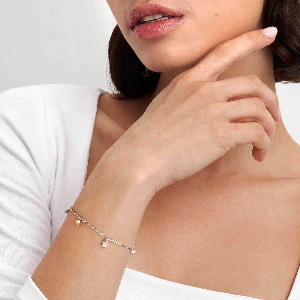 Nomination Bracciale Lucentissima Mix Pendenti Stelle e Cubic Zirconia Pezzi Unici