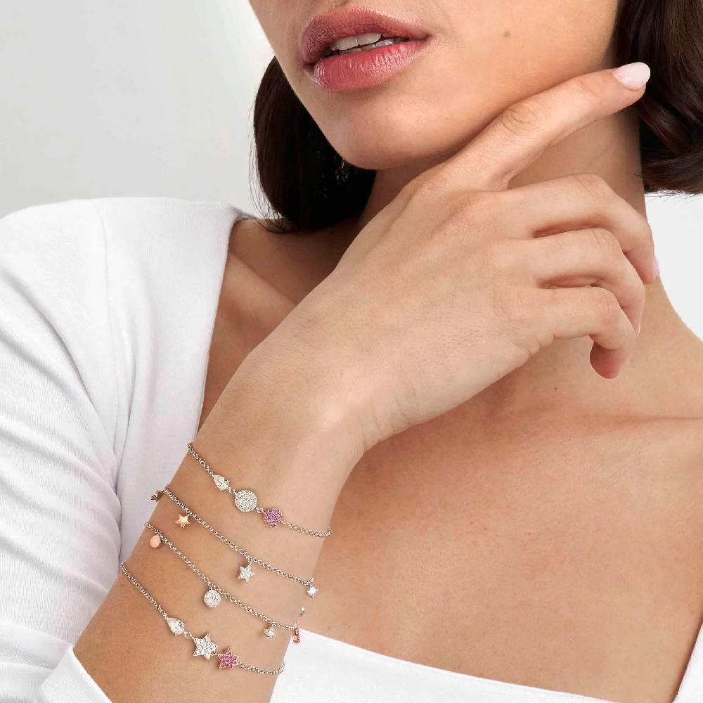 Nomination Bracciale Lucentissima Mix Pendenti Stelle e Cubic Zirconia Pezzi Unici