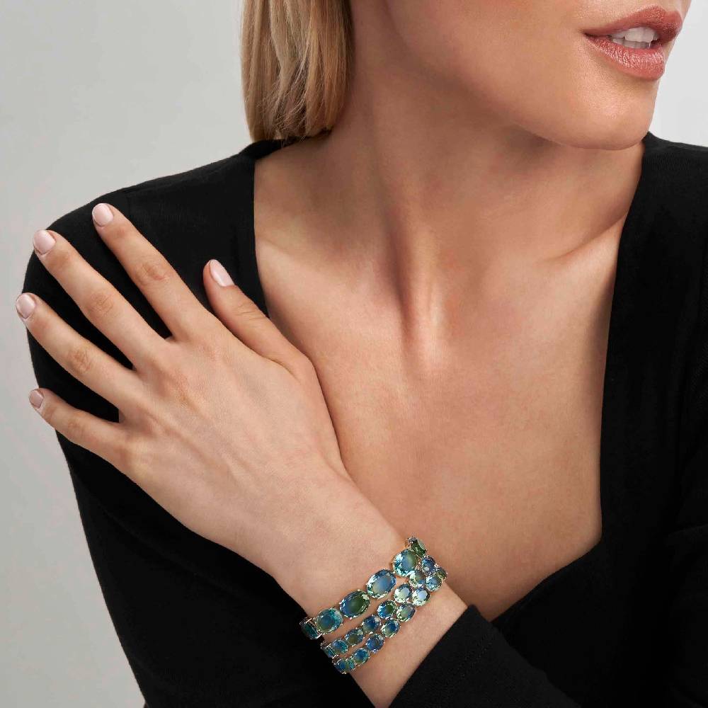 Nomination Bracciale Symbiosi con pietre grandi bicolor Sottocosto