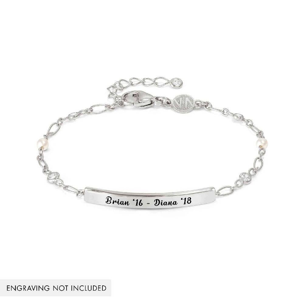 Nomination Bracciale Messaggi d'amore con Placca e Zirconi tondi Nuovo