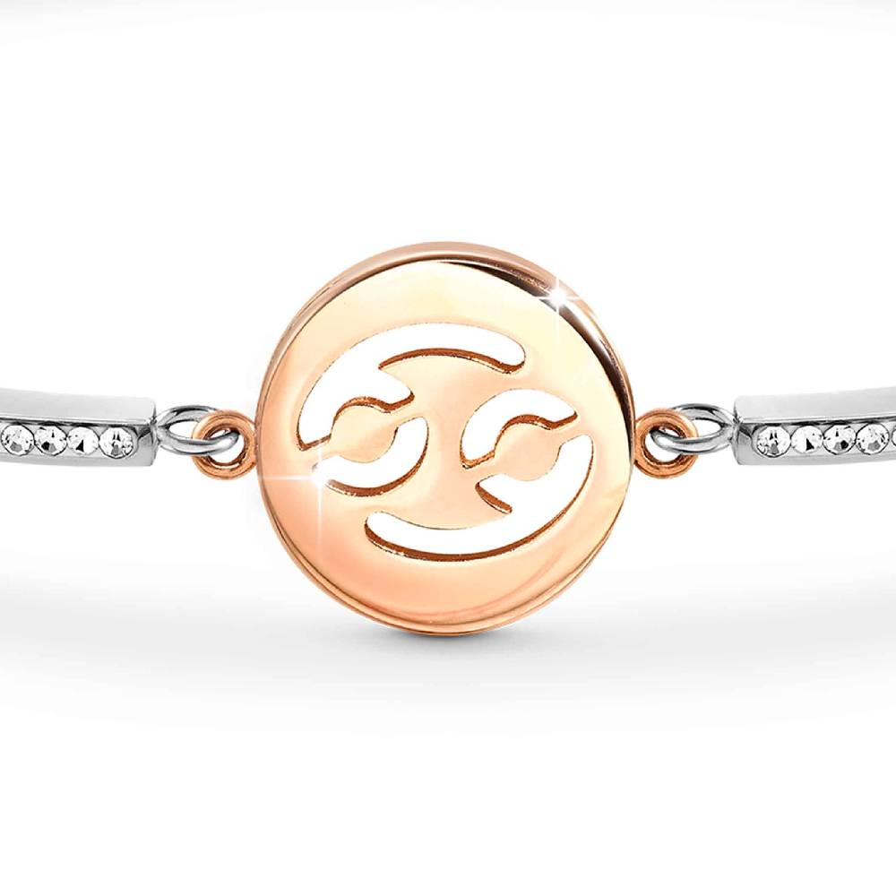 Nomination Bracciale Milleluci Zodiaco Cancro in PVD rosa e Cristalli Qualità Garantita
