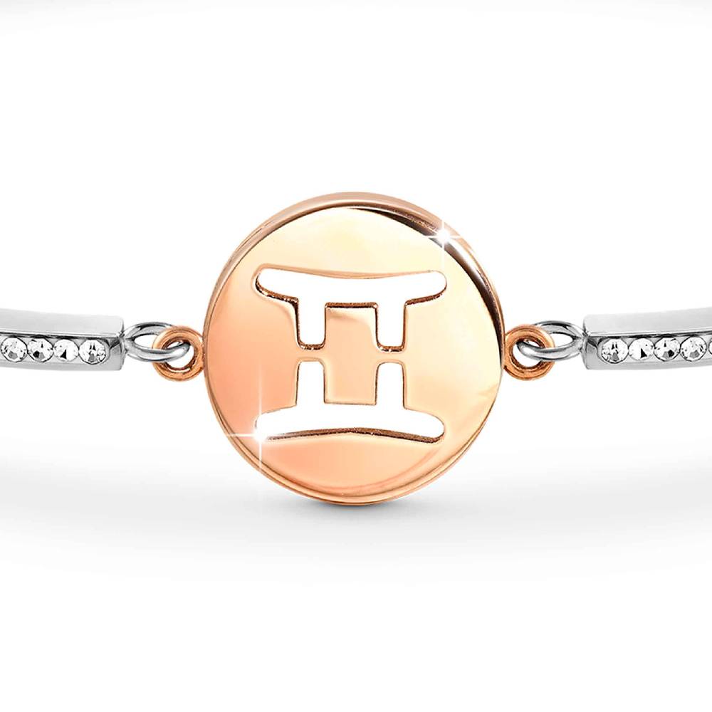 Nomination Bracciale Milleluci Zodiaco Gemelli in PVD rosa e Cristalli Negozi Online