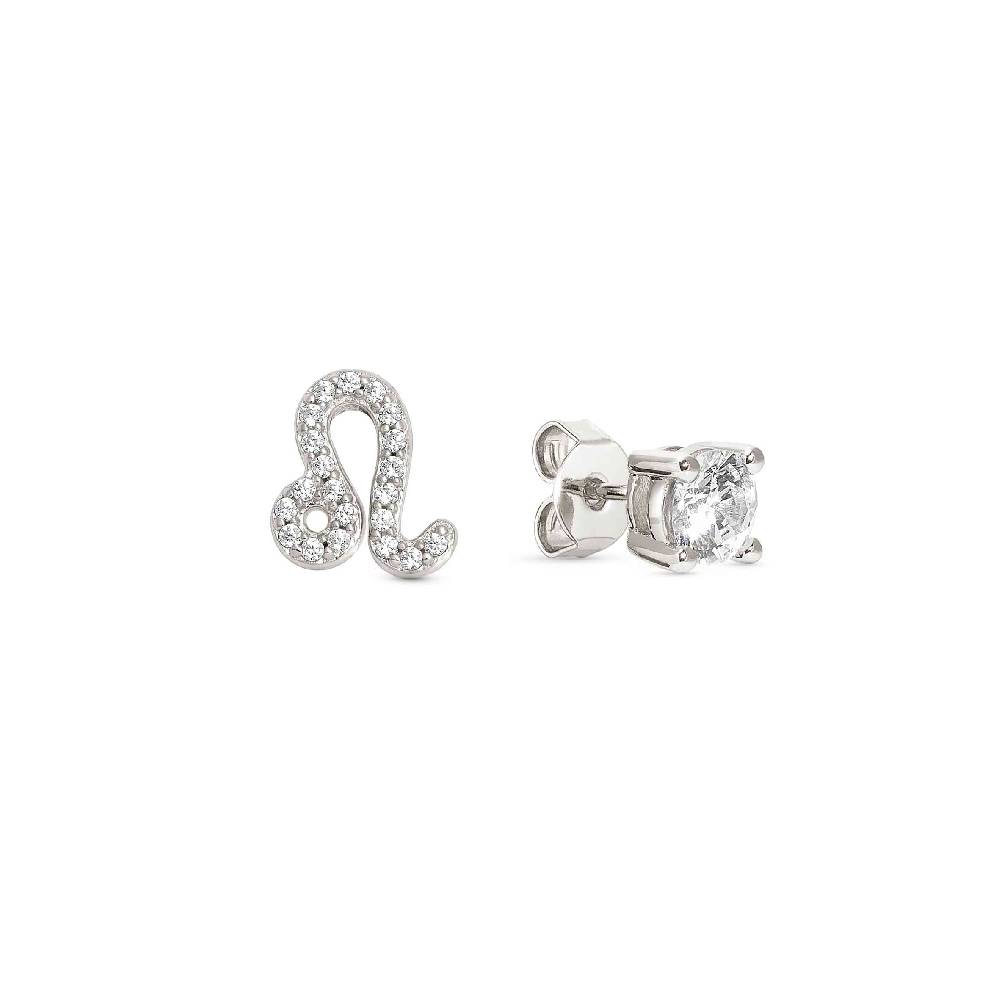Nomination Orecchini MYZODIAC Leone in argento e zircone