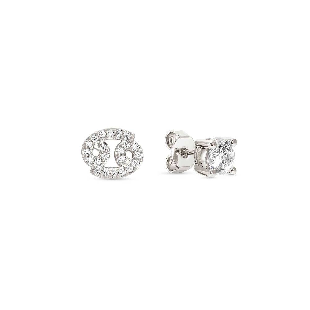Nomination Orecchini MYZODIAC Cancro in argento e zircone