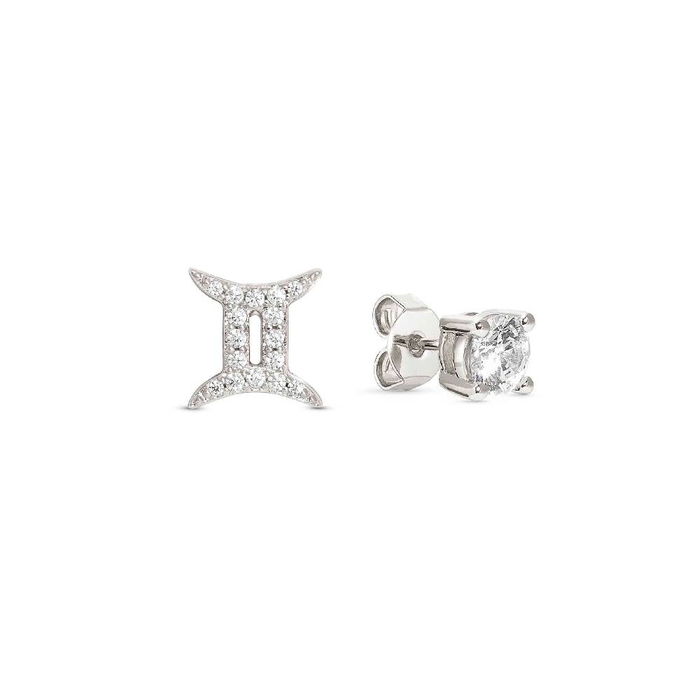 Nomination Orecchini MYZODIAC Gemelli in argento e zircone