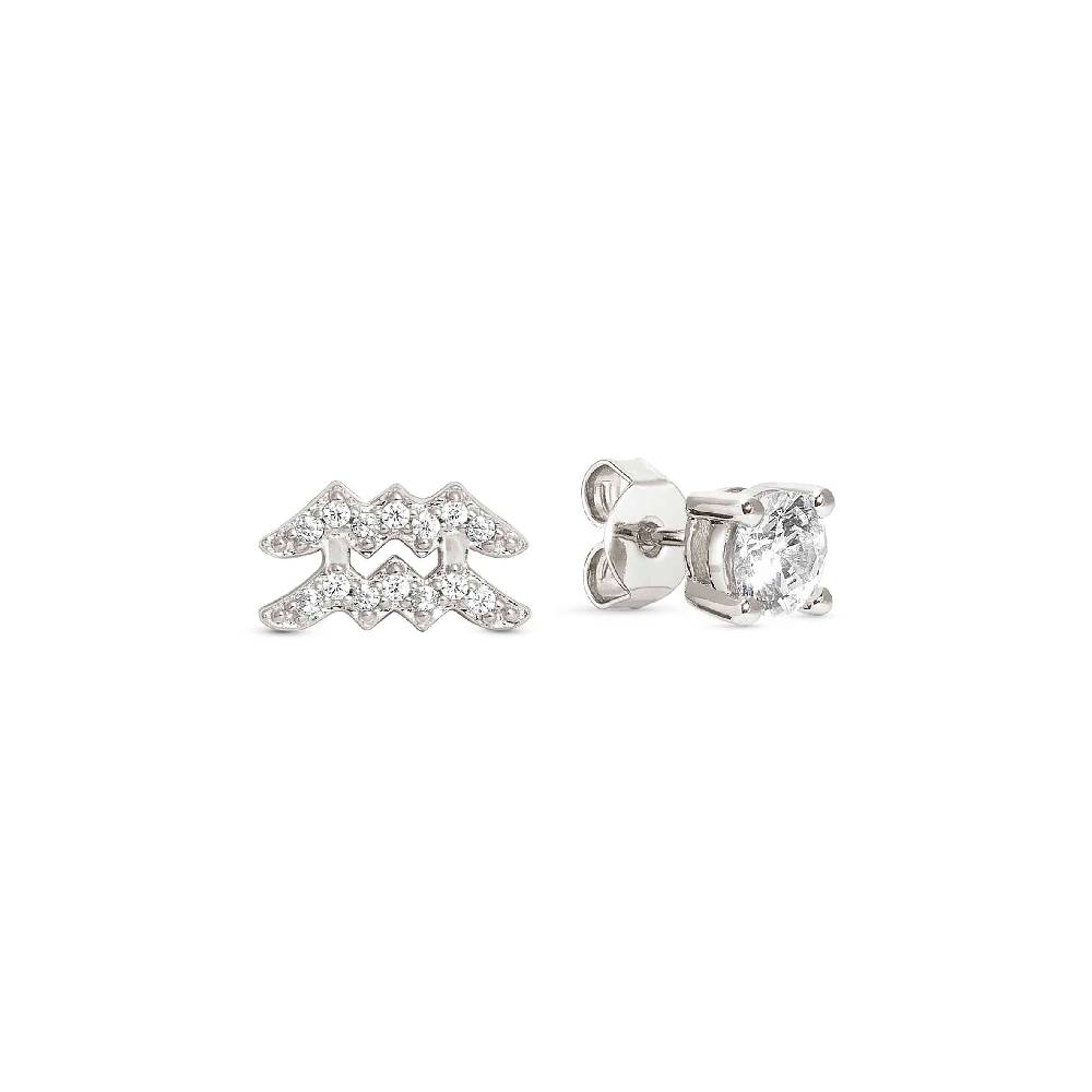 Nomination Orecchini MYZODIAC Acquario in argento e zircone