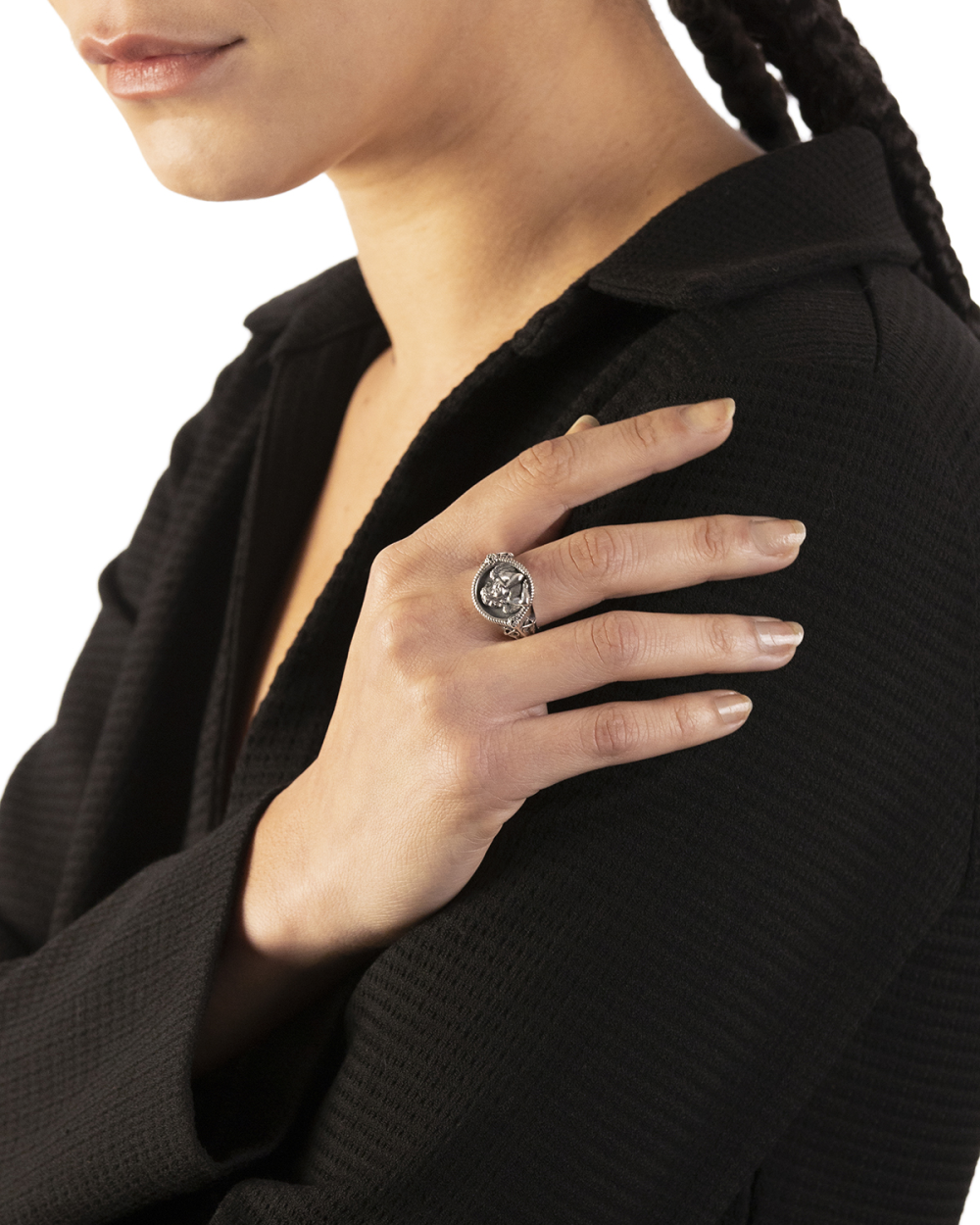Nove25 ANELLO CHEVALIER CUPIDO IN ARGENTO Offerta