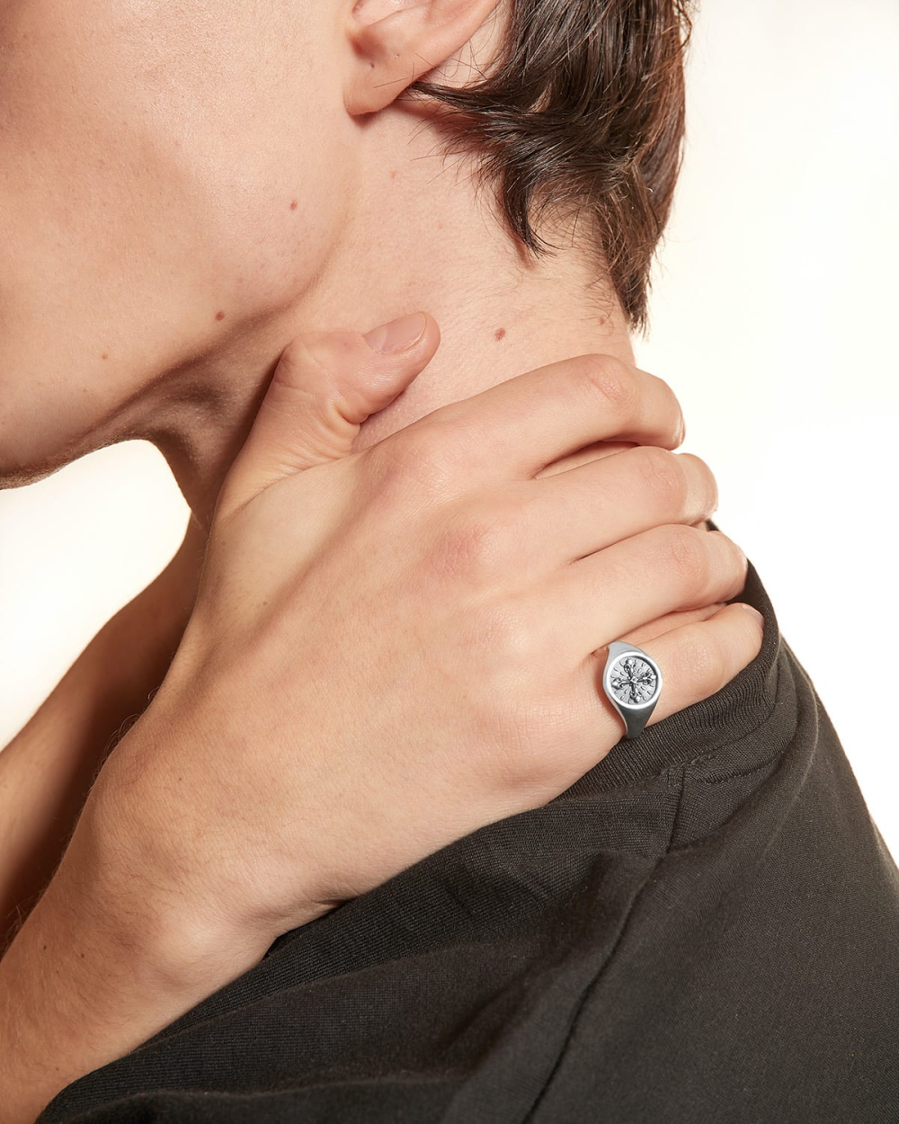 Nove25 ANELLO CHEVALIER CROCE GRECA Vendita Calda