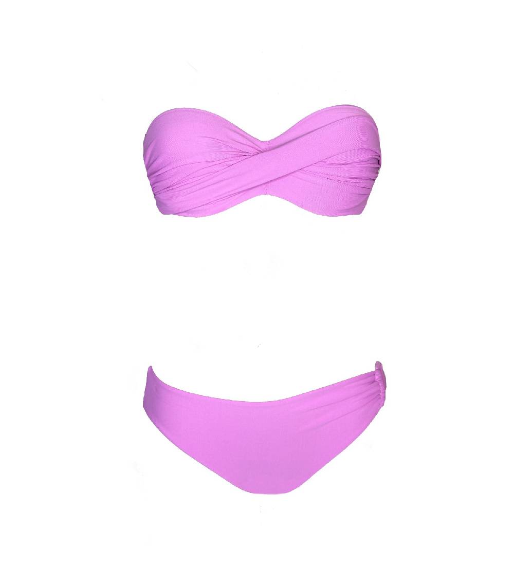 Olivia Gold Reggiseno a fascia + Slip con accessorio In Saldo