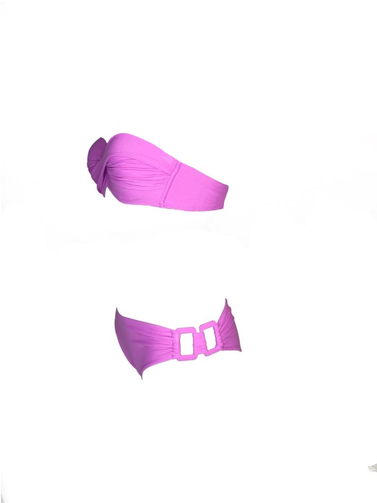Olivia Gold Reggiseno a fascia + Slip con accessorio In Saldo