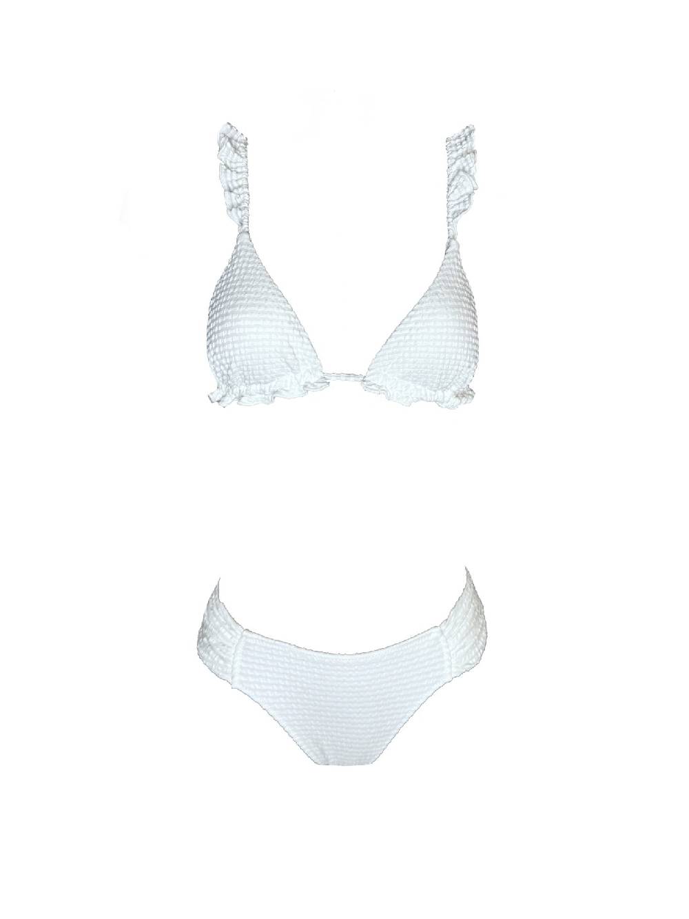 Olivia Gold Reggiseno triangolo con volant + Slip drappeggiato 2025