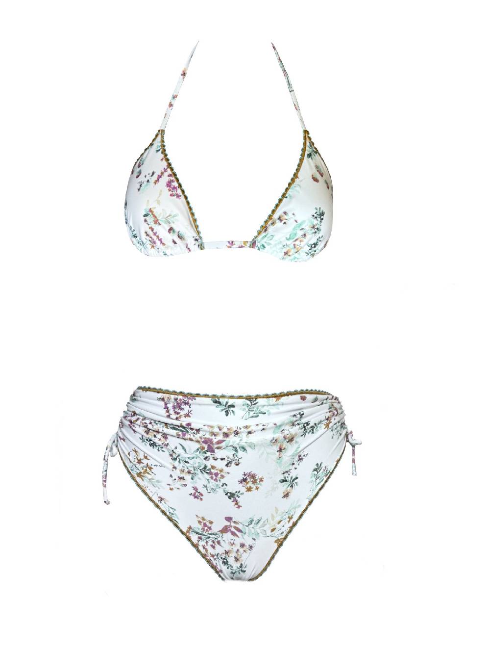 Olivia Gold Reggiseno a triangolo + Slip a vita alta Qualità