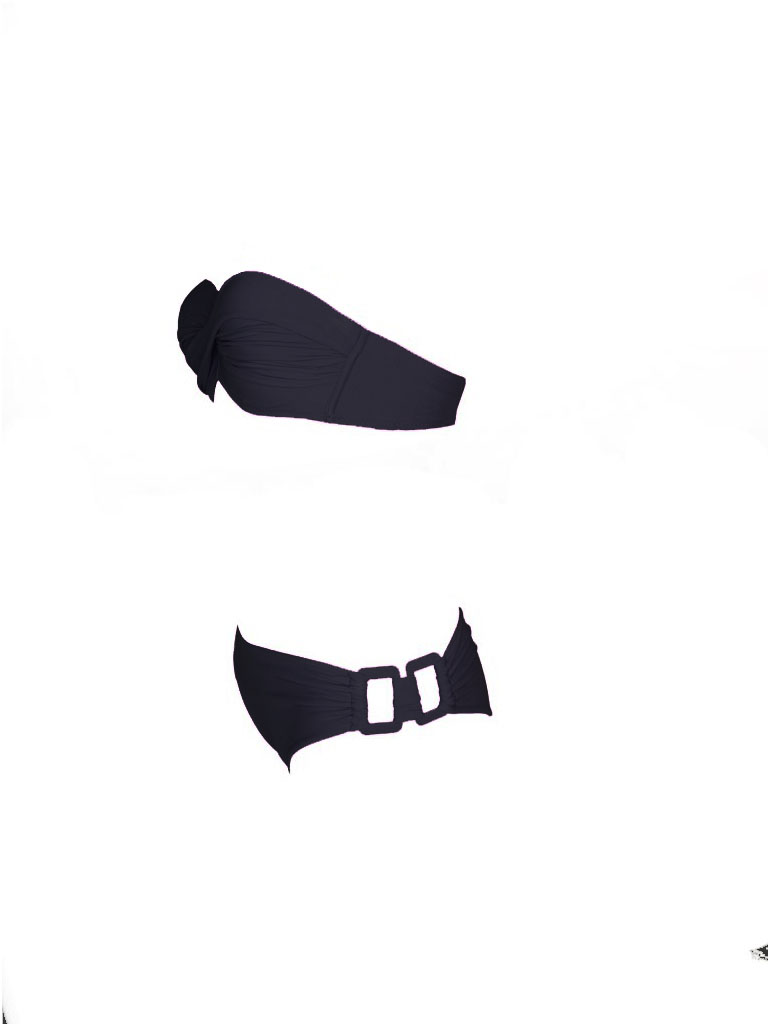 Olivia Gold Reggiseno a fascia + Slip con accessorio Convenienza