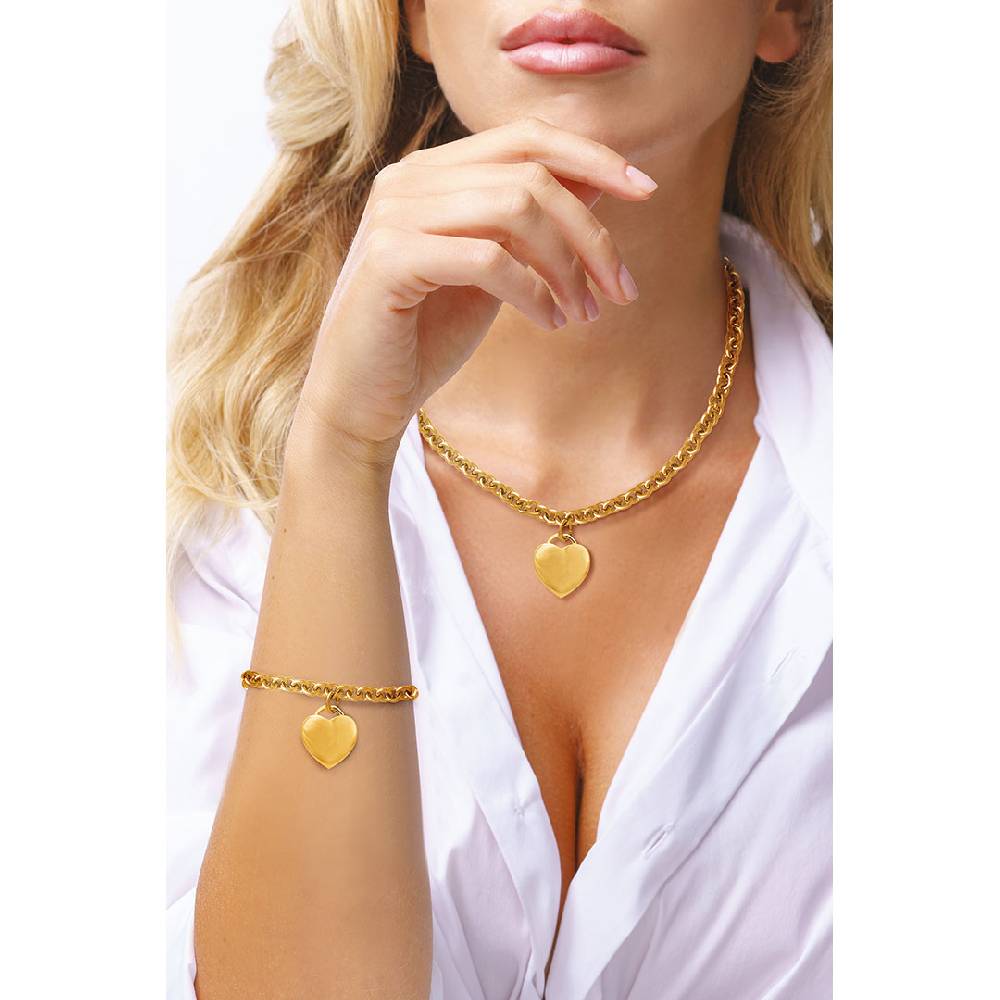 Opsobjects VICTORIA bracciale con cuore pieno Pezzi Unici