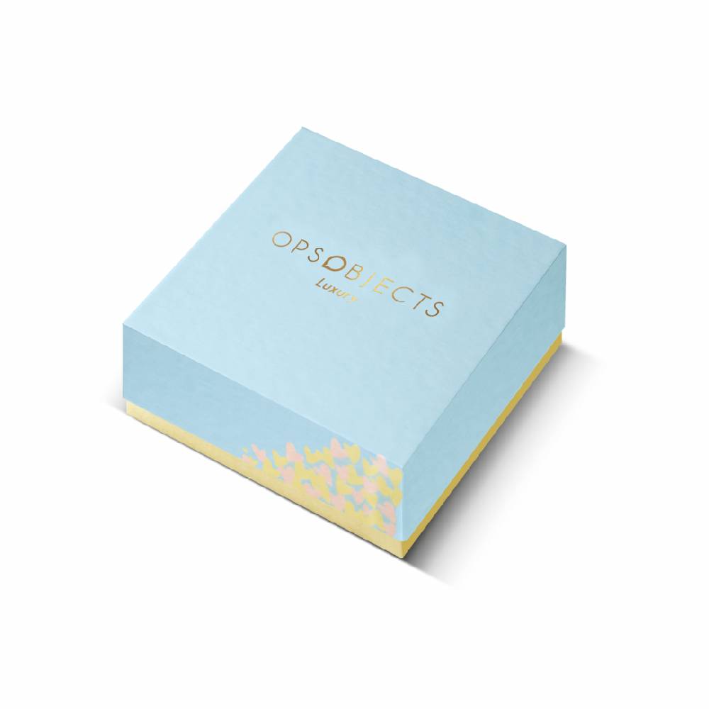 Opsobjects ELIZABETH collana oro giallo maglia mesh Presa