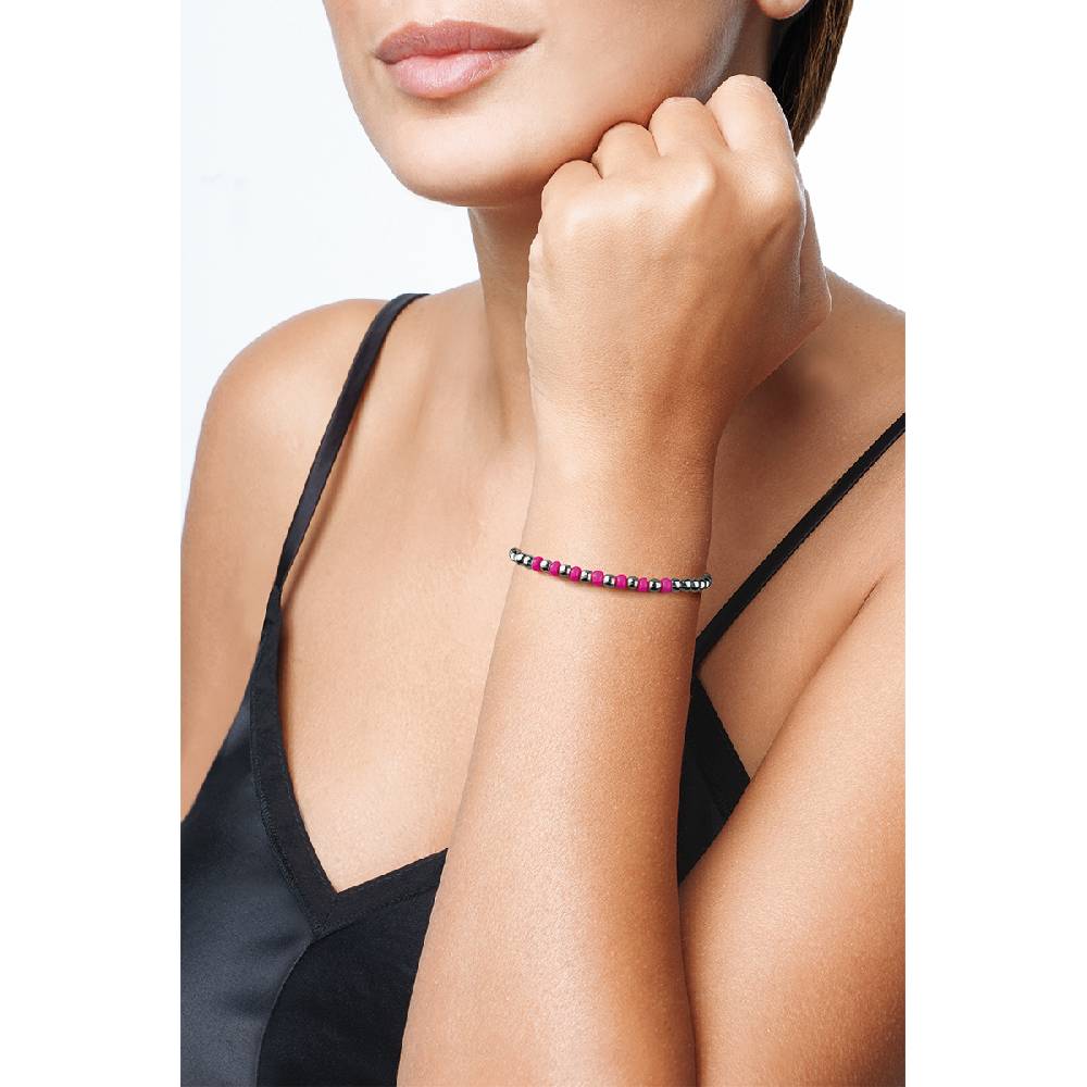 Opsobjects SANDY bracciale silver con smalto colorato Presa