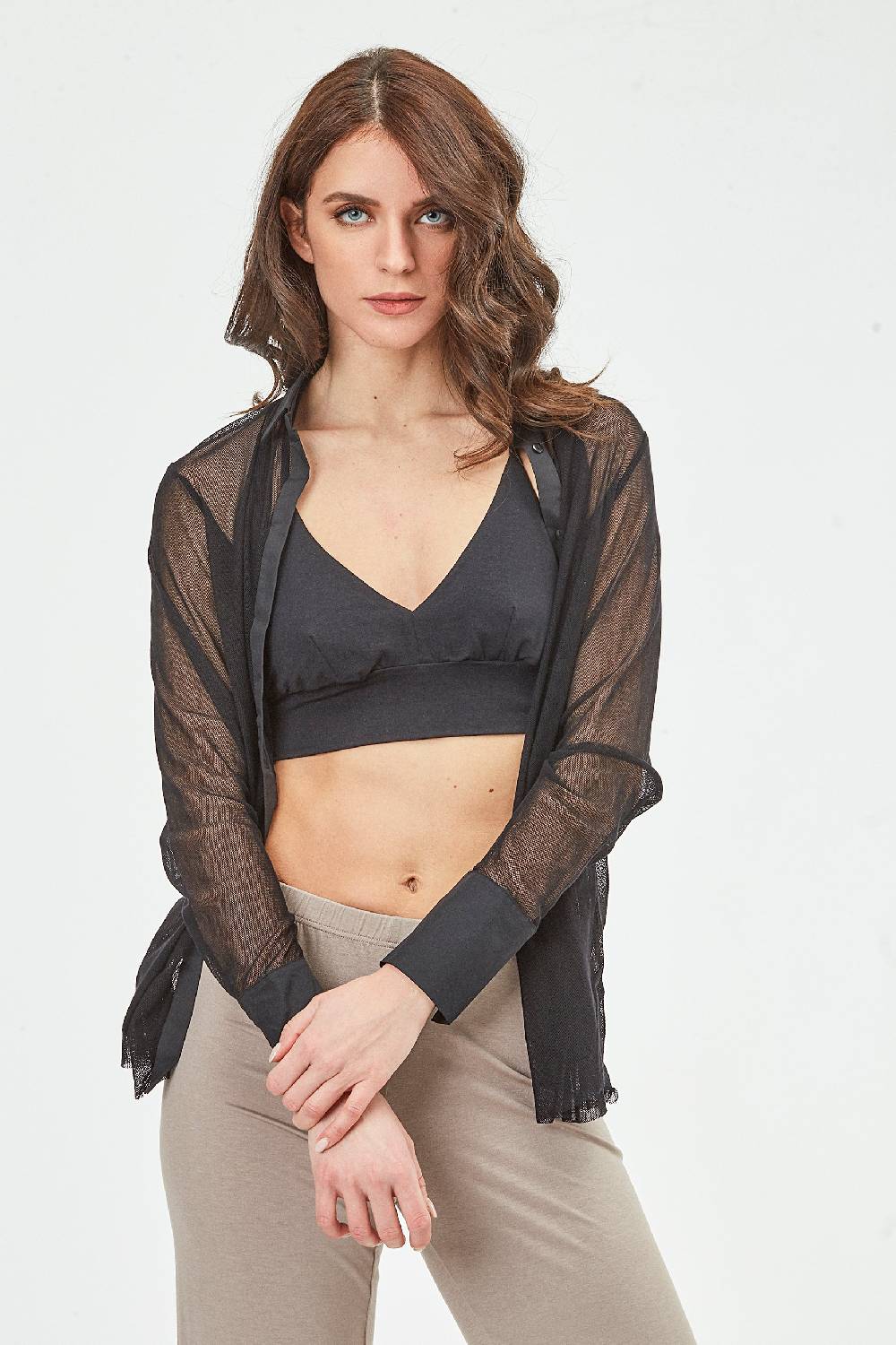 Oscalito Bralette in Cotone Makò Egiziano 4529 Saldi Di Fabbrica