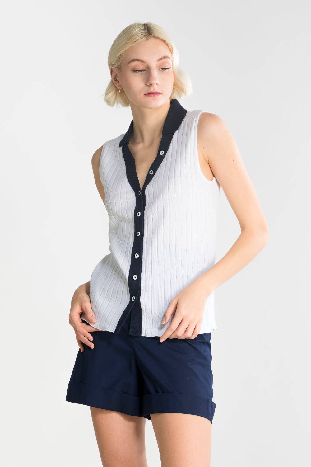 Oscalito Gilet con bottoni Donna Cotone 7160 Affare Del Giorno