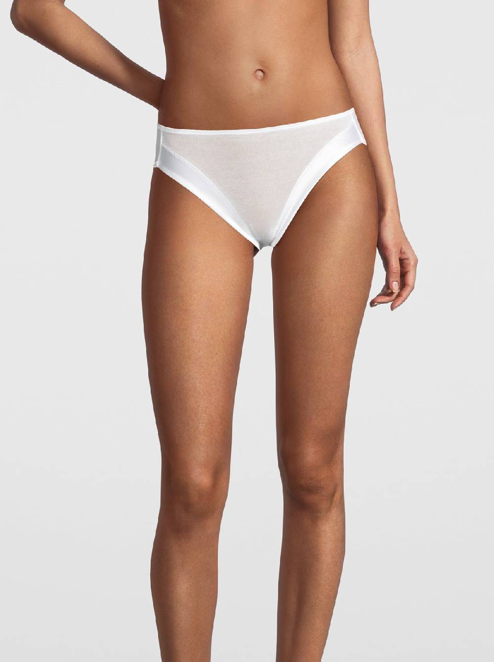 Oscalito Filoscozia Slip vita media con bordo in raso 16123 Moda