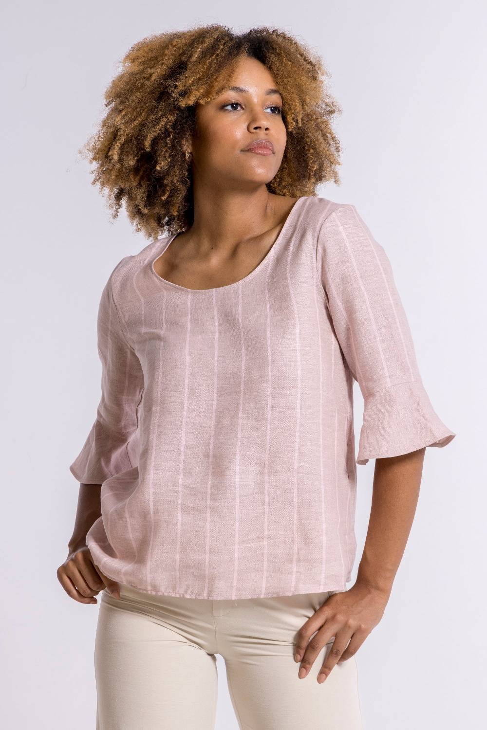 Oscalito Maglia manica lunga Donna 100% LINO 5785 Online