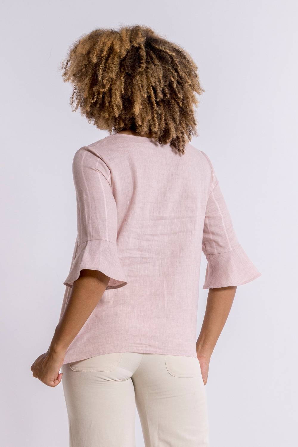 Oscalito Maglia manica lunga Donna 100% LINO 5785 Online