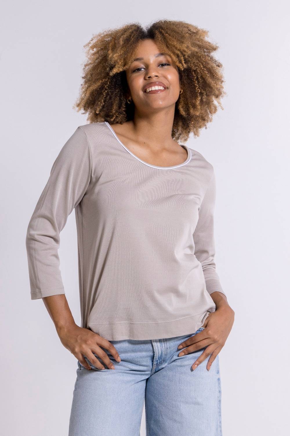 Oscalito Maniche 3/4 Donna 100% Cotone 3142C In Vendita
