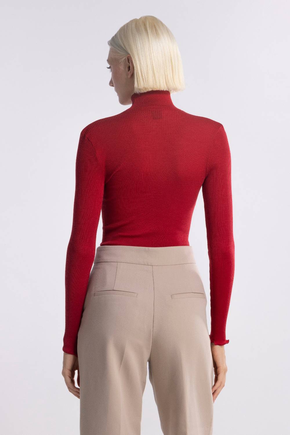Oscalito Dolcevita Lupetto Tubolare Maniche Lunghe Lana e Seta 3429 Moda