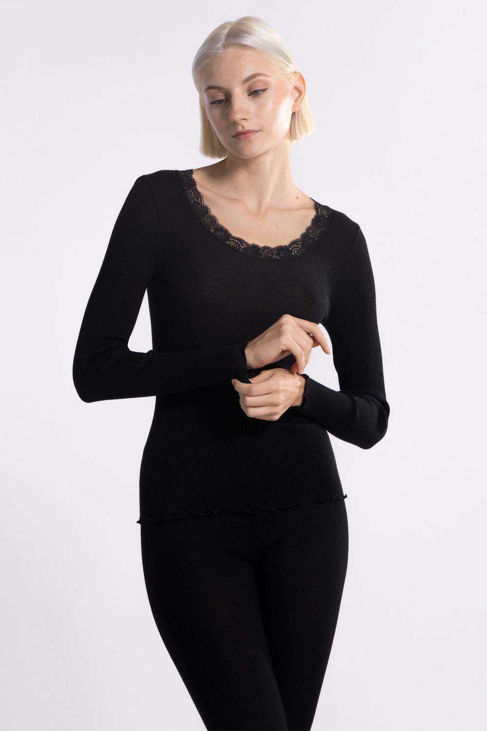 Oscalito Camicia a maniche lunghe in Lana e Seta 3416 Italy