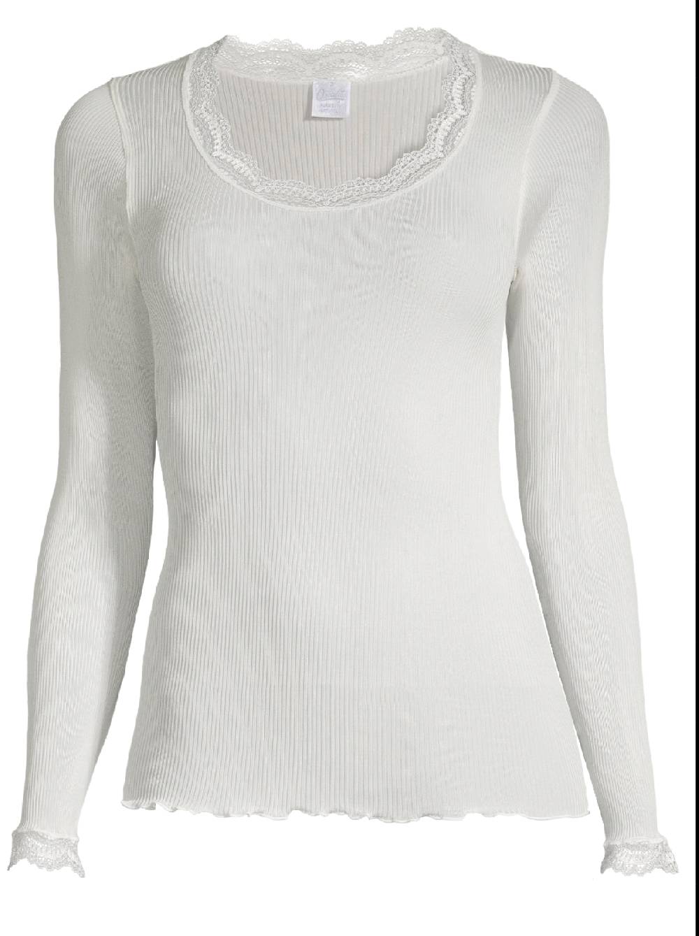 Oscalito Maglia a maniche lunghe Dentelle de Calais® in Seta 9476