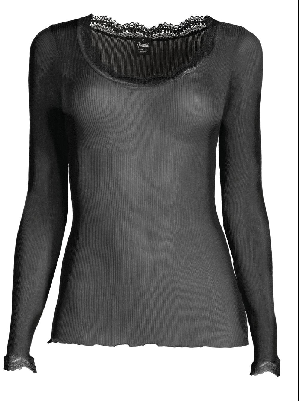 Oscalito Maglia a maniche lunghe Dentelle de Calais® in Seta 9476 Vendita