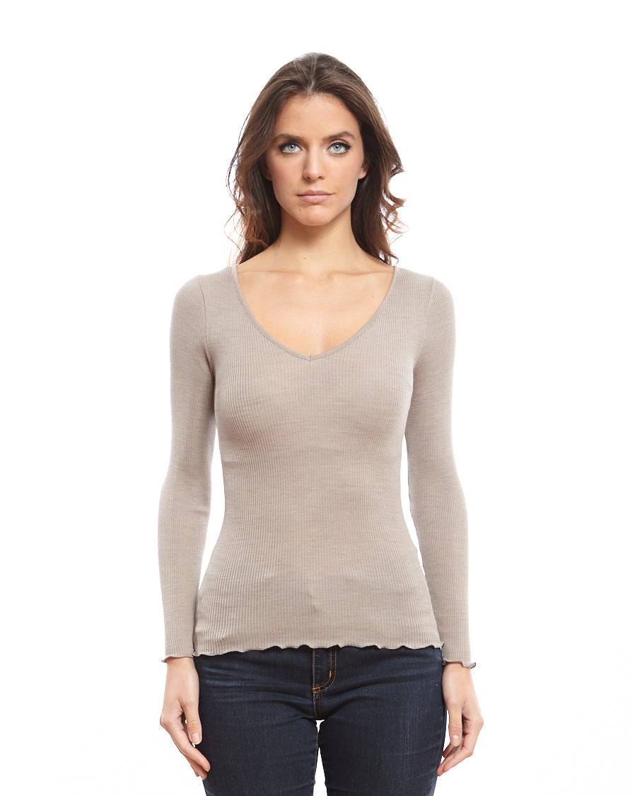 Oscalito Maglia maniche lunghe scollo a V 3486 Spedizione Gratuita