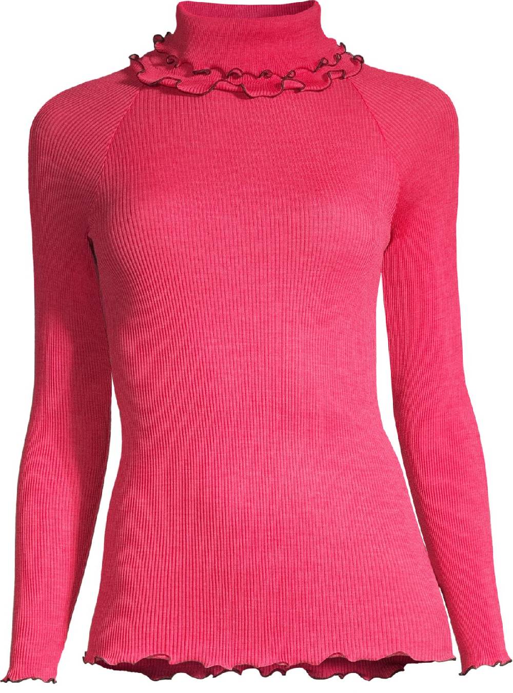 Oscalito Top lupetto in lana e seta con cuciture overlock a contrasto Circus 6695 Acquista Ora
