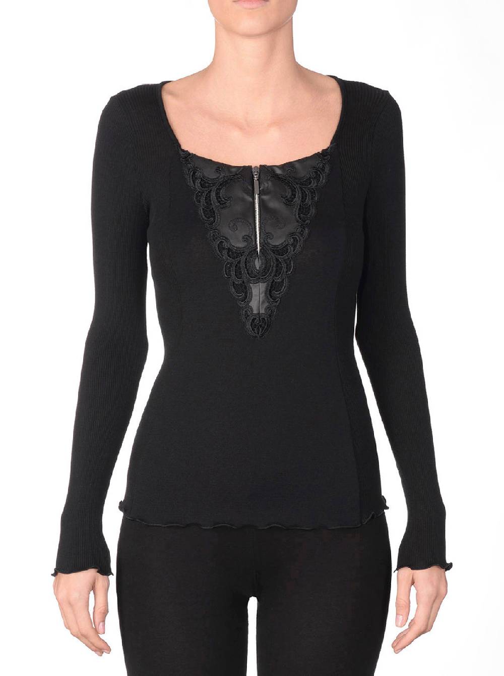 Oscalito Camicia a maniche lunghe in lana e seta 8292 Shopping Online
