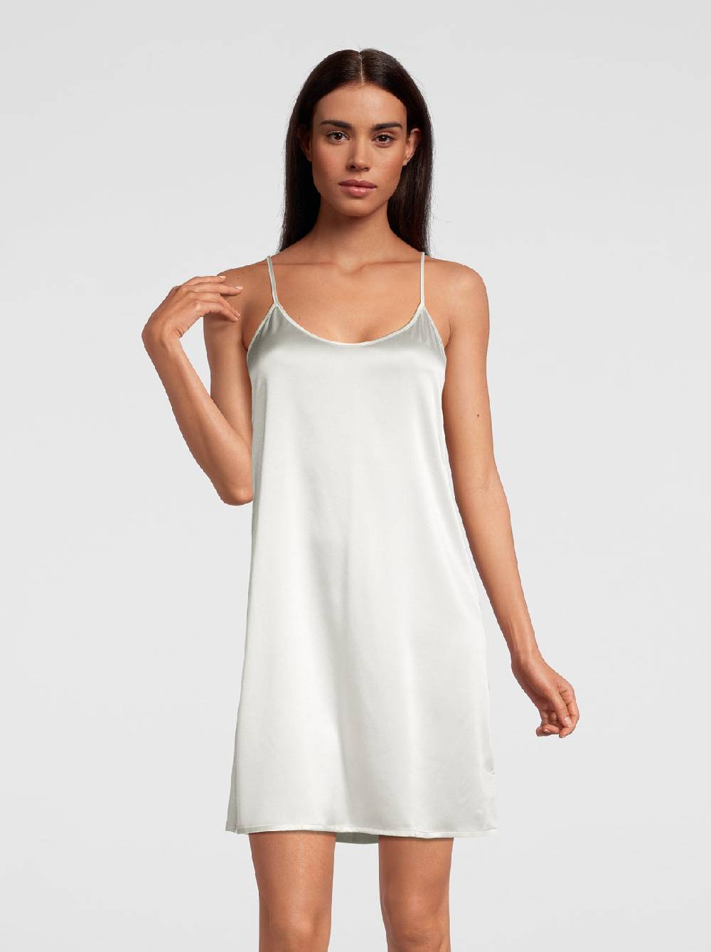 Oscalito Camicia da Notte in Pura Seta Stretch 10304 Nuova