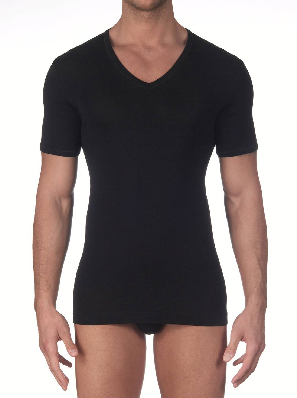 Oscalito T-shirt in cotone con scollo a V 742 Offerte