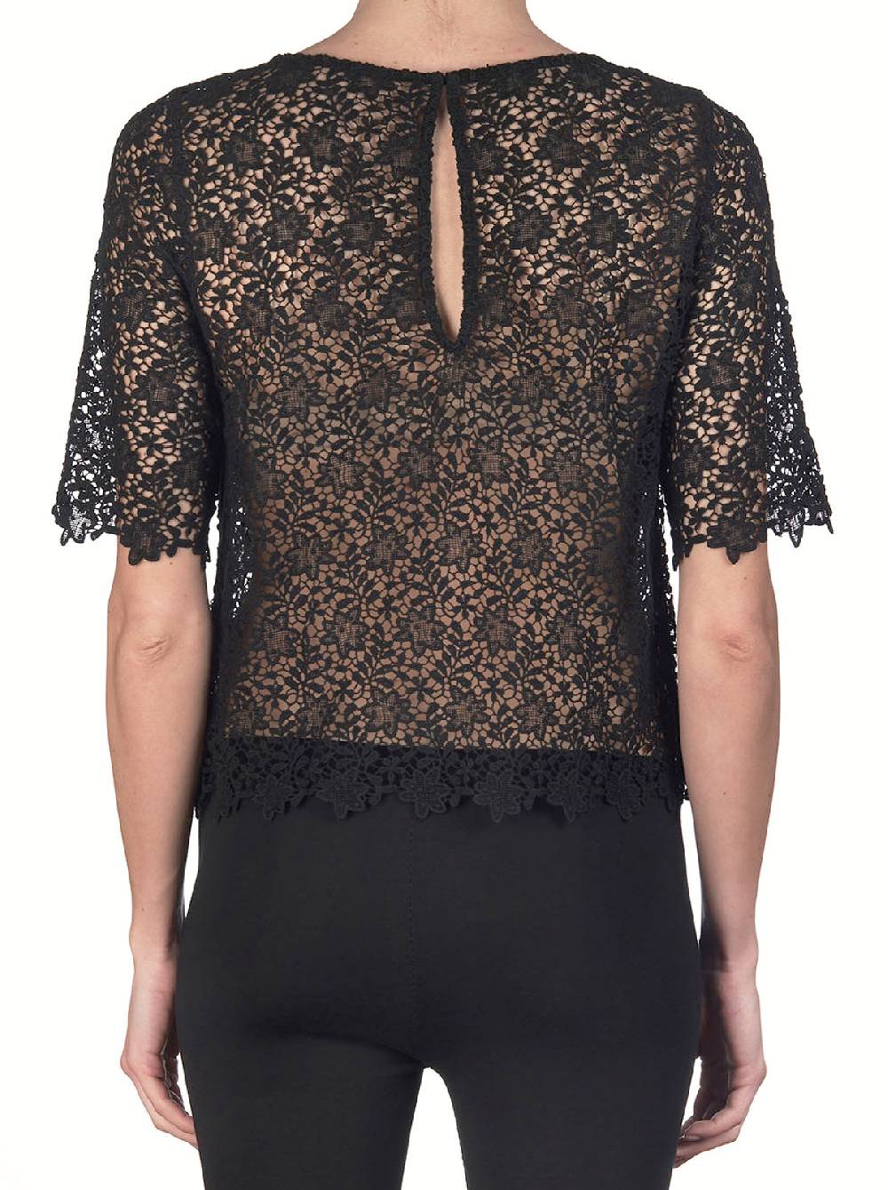 Oscalito T-shirt Allover macramè 8042 Italy