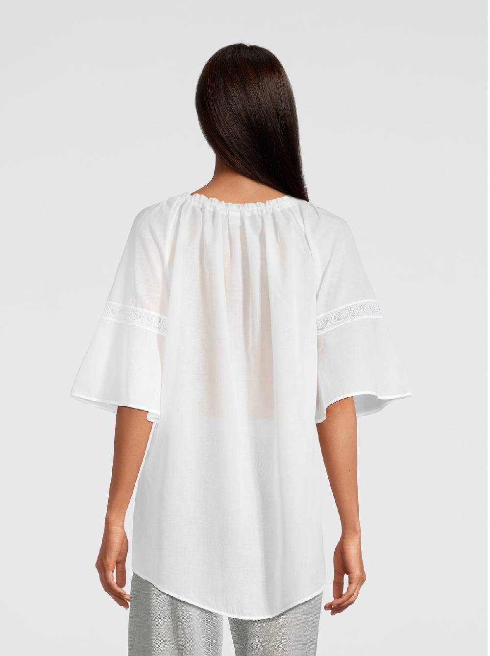 Oscalito Mini abito maniche lunghe in Voile Cotone 6566 Promozione