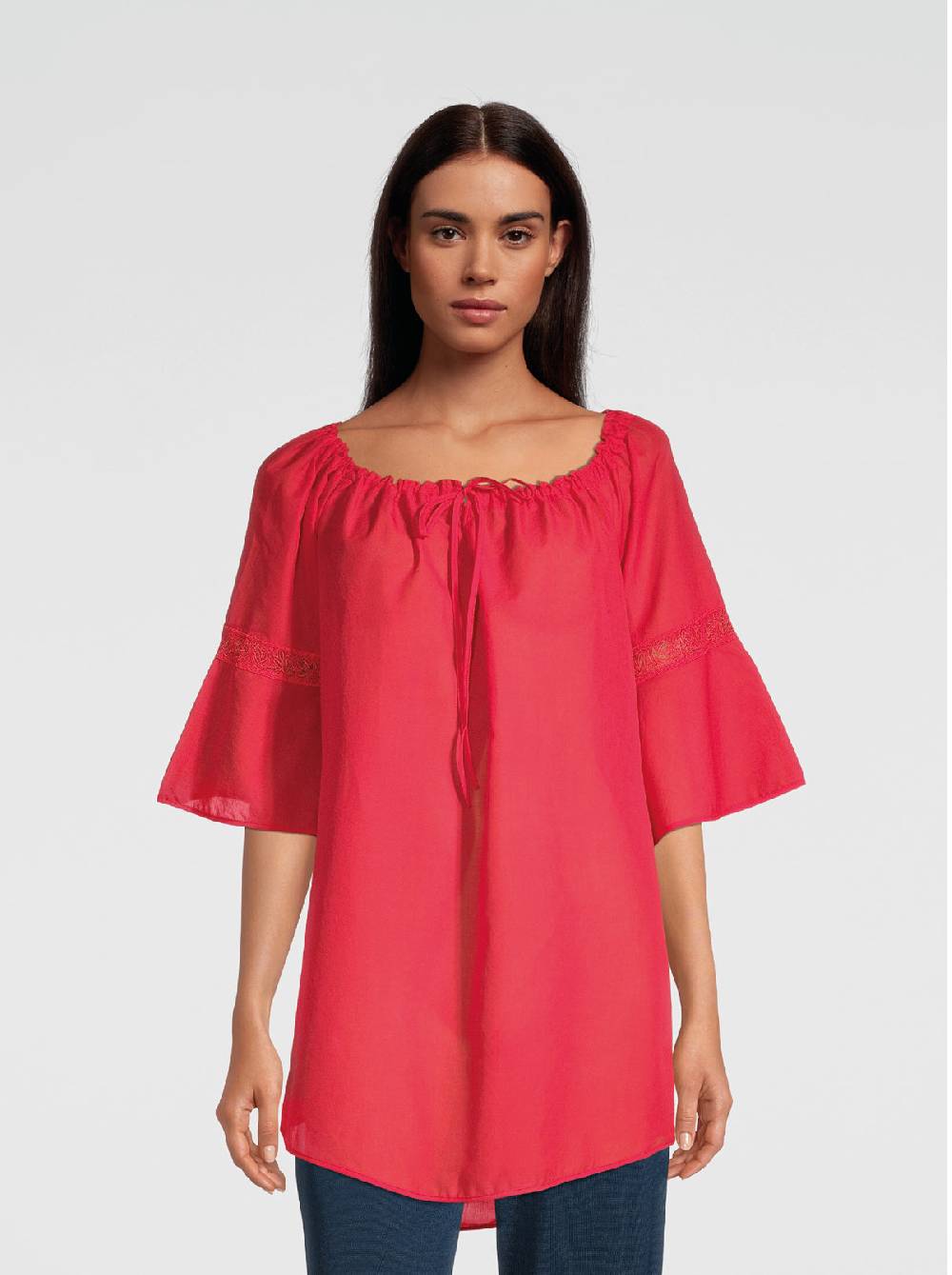 Oscalito Mini abito maniche lunghe in Voile Cotone 6566 Promozione