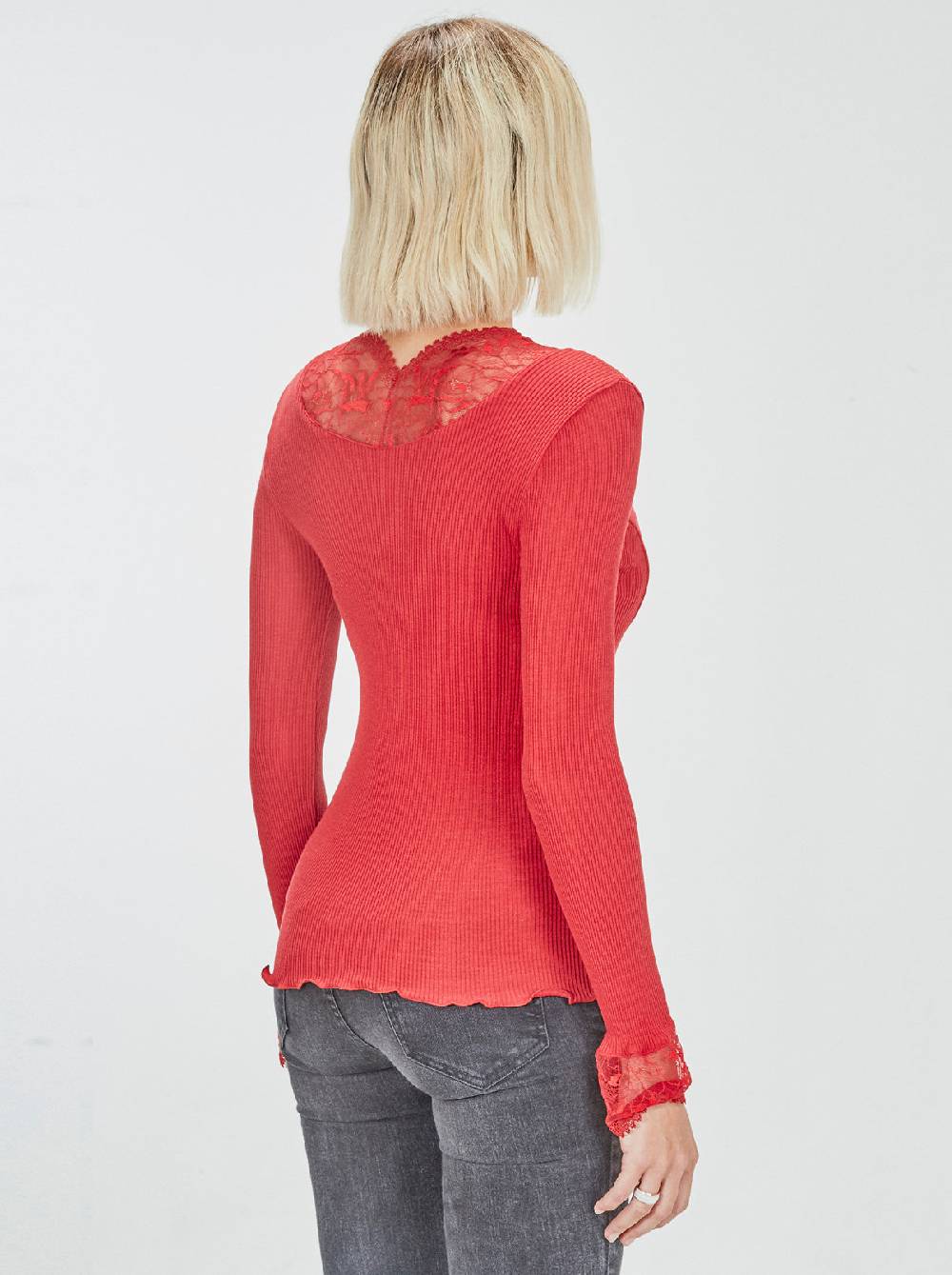 Oscalito Maglia maniche lunghe scollo a V con dettagli leavers 5862 Sottocosto