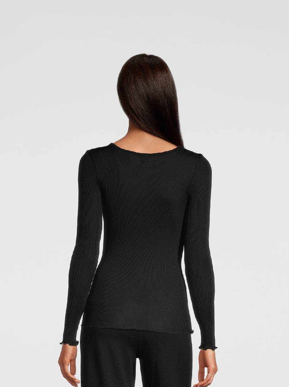 Oscalito Camicia a maniche lunghe in organza di seta 9515 Presa
