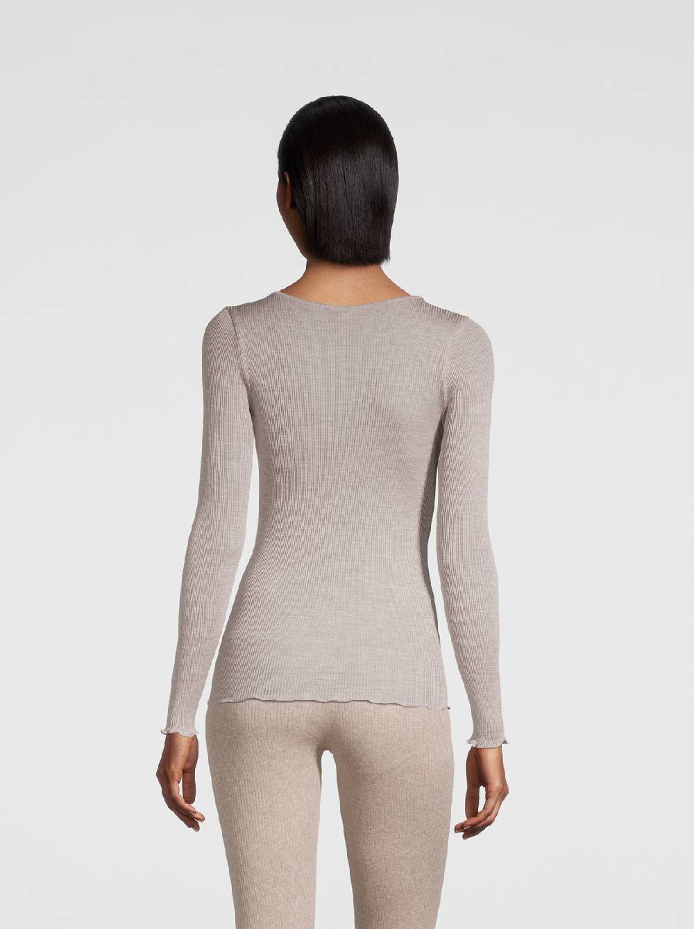 Oscalito Camicia a maniche lunghe in organza di seta 9515 Presa